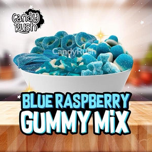 Blue Raspberry Gummy Mix - Delicious Snack for Gummy Lovers - Candy Rush