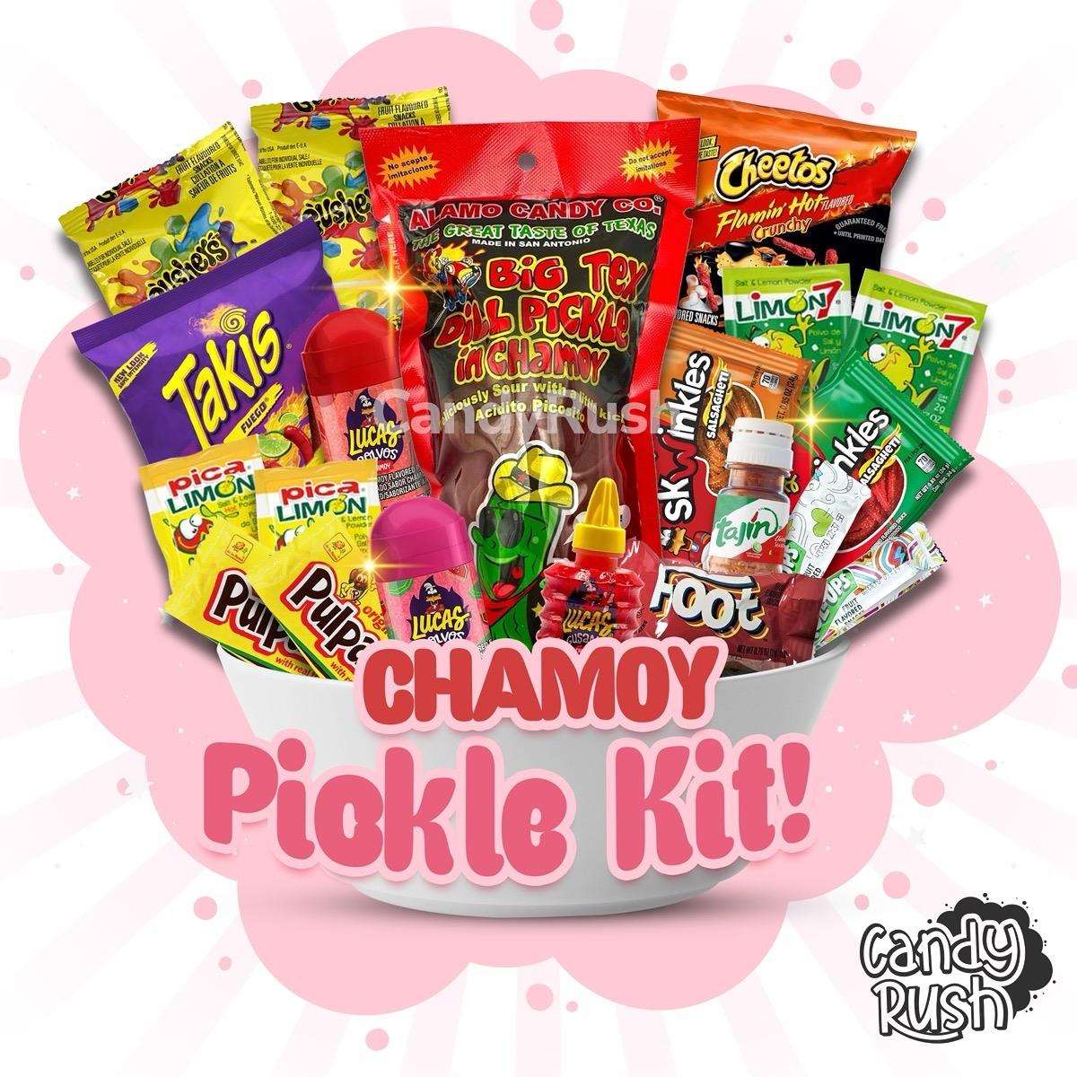 Chamoy Pickle Kit - Perfect Snack for Any Occasion - Candy Spicy Gift Combo