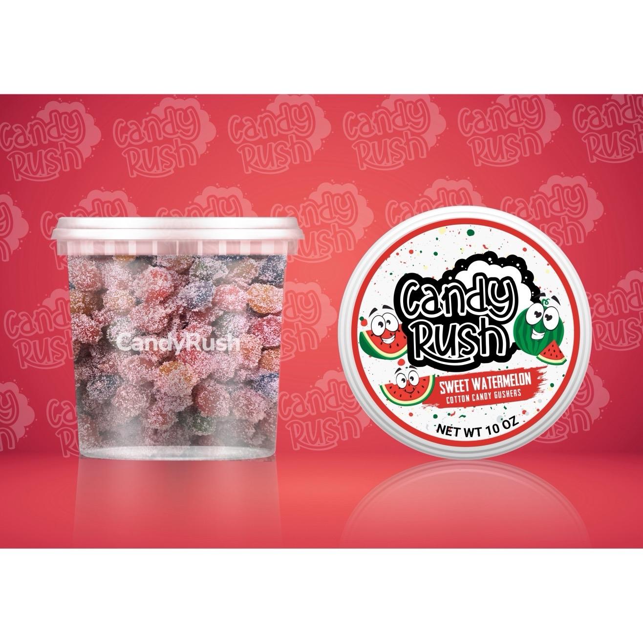 Sweet Watermelon Cotton Candy Gushers - Candy Rush
