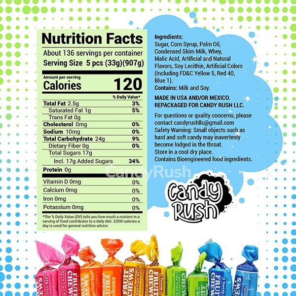 Tootsie Roll Fruit Chews Mix - 5 Flavors - Candy Rush