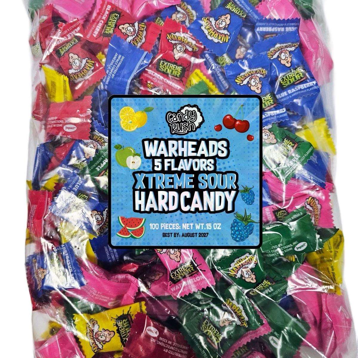 Warheads Extreme Sour Hard Candy Assorted 5 Flavors