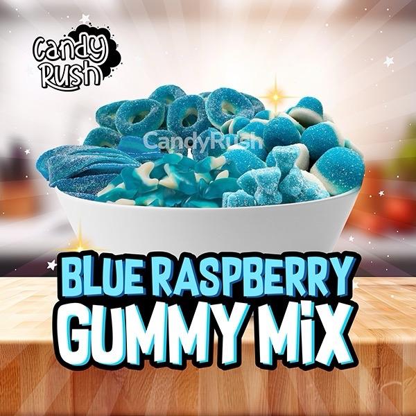 Blue Raspberry Gummy Mix - Delicious Snack for Gummy Lovers - Candy Rush