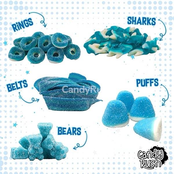 Blue Raspberry Gummy Mix - Delicious Snack for Gummy Lovers - Candy Rush